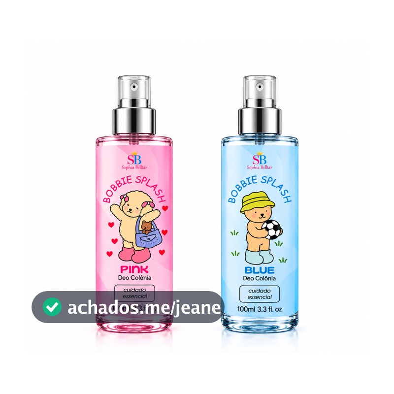 Dupla Body Pink & Blue Splash Sophia Bellar – Colônias Infantis 100ml | Menina & Menino