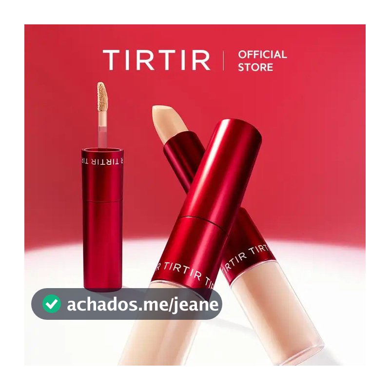[TIRTIR Oficial] Corretivo e Base Dual Glide & Hide 2 em 1 em Bastão | Cobertura Leve, Maquiagem Impecável
