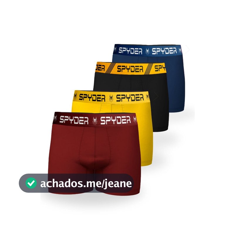 Kit 10 cuecas boxer adulto confortável de Qualidade Premium Spyder