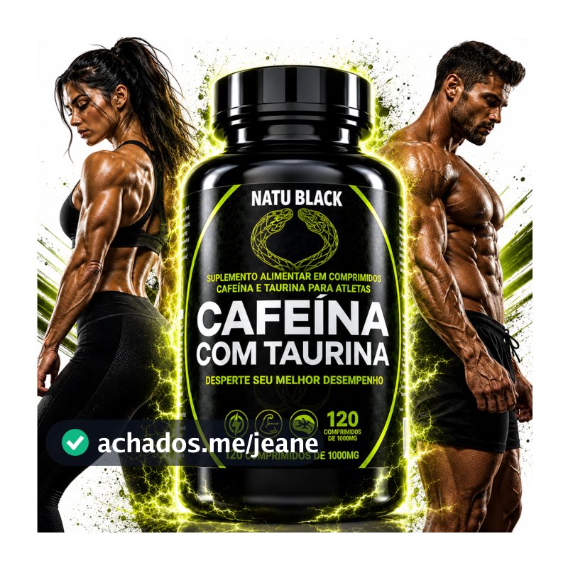 Cafeína com Taurina Termogênico Potente 120 Comprimidos - POTE PARA 60 DIAS USO