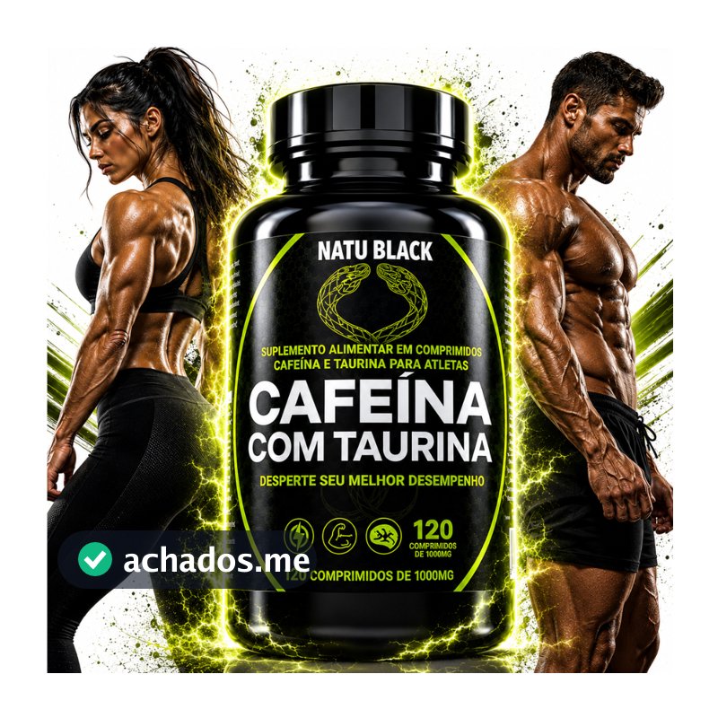 Cafeína com Taurina Termogênico Potente 120 Comprimidos - POTE PARA 60 DIAS USO