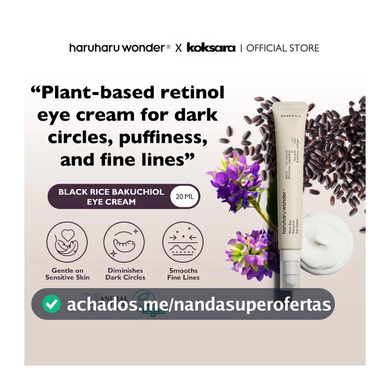 Haruharu Wonder Black Rice Bakuchiol Eye Cream 20ml