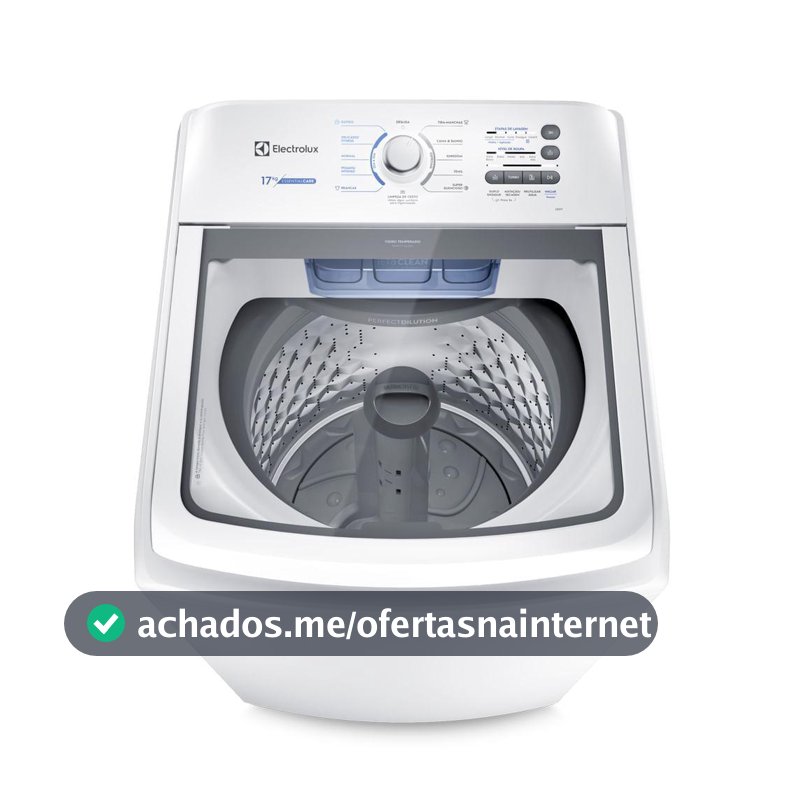 Máquina de Lavar Electrolux 17kg Branca Essential Care com Cesto Inox e Jet&Clean (LED17)