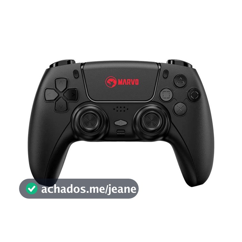 Controle Gamer Marvo GT-90 Pact 70, PS4/IOS/Windows/Android, Preto, GT-90