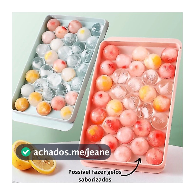 Forma De Gelo Formato Bola Bolinha 33 Cavidades Forma Para Drinks Bebidas Doces Sucos Frutas