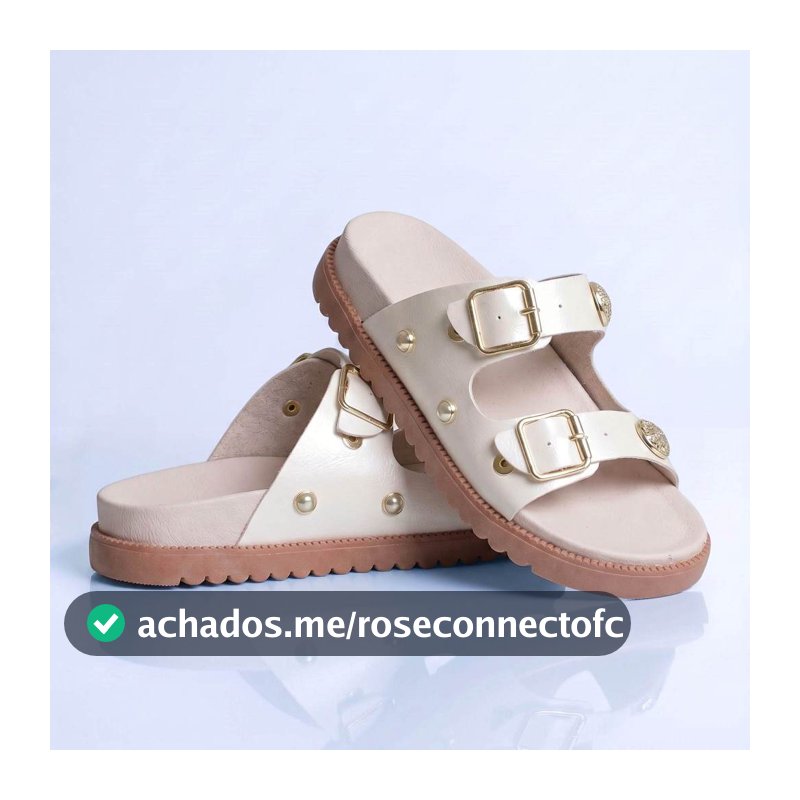 Sandália Menina Infantil Feminina Mãe e Filha 28 ao 39 Off White com Fivela Kidstep