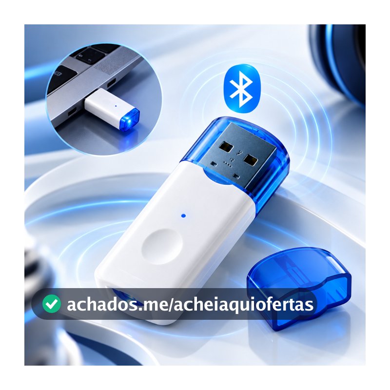 Receptor Bluetooth USB Para Rádio Veicular Som Automotivo Áudio Sem Fio