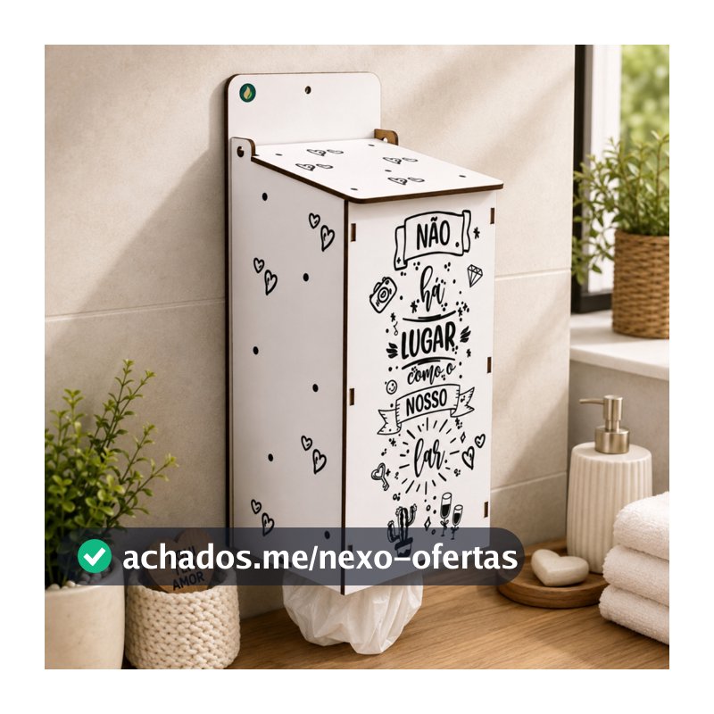 Organizador de Sacolas Puxa Saco MDF – Decoração e Praticidade para Sua Cozinha - Lugar como lar