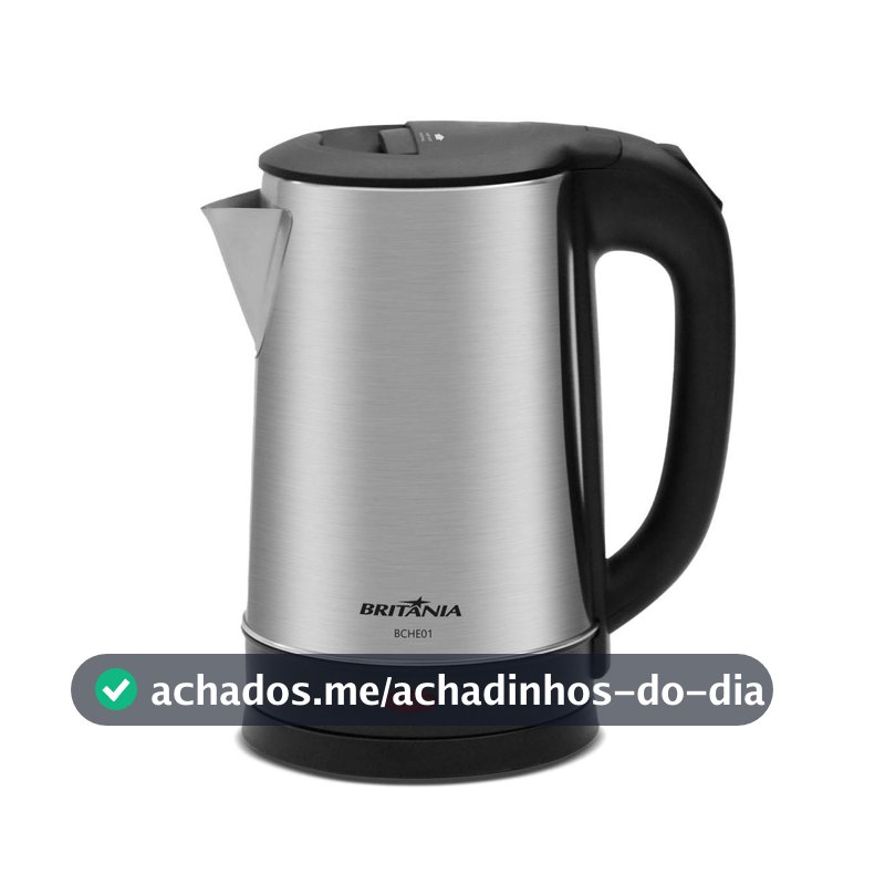 Chaleira Elétrica Britânia 1,6L Inox 1500W BCHE01
