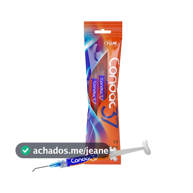 Condicionador Ácido Fosfórico Condac 37% 3 Unidades 2,5g Fgm