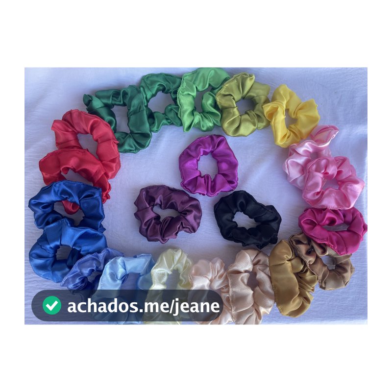 Kit de 6/12 e 24 unidades Xuxinha Cetim Costura Escondida, Diversas Cores. Envio em 24horas