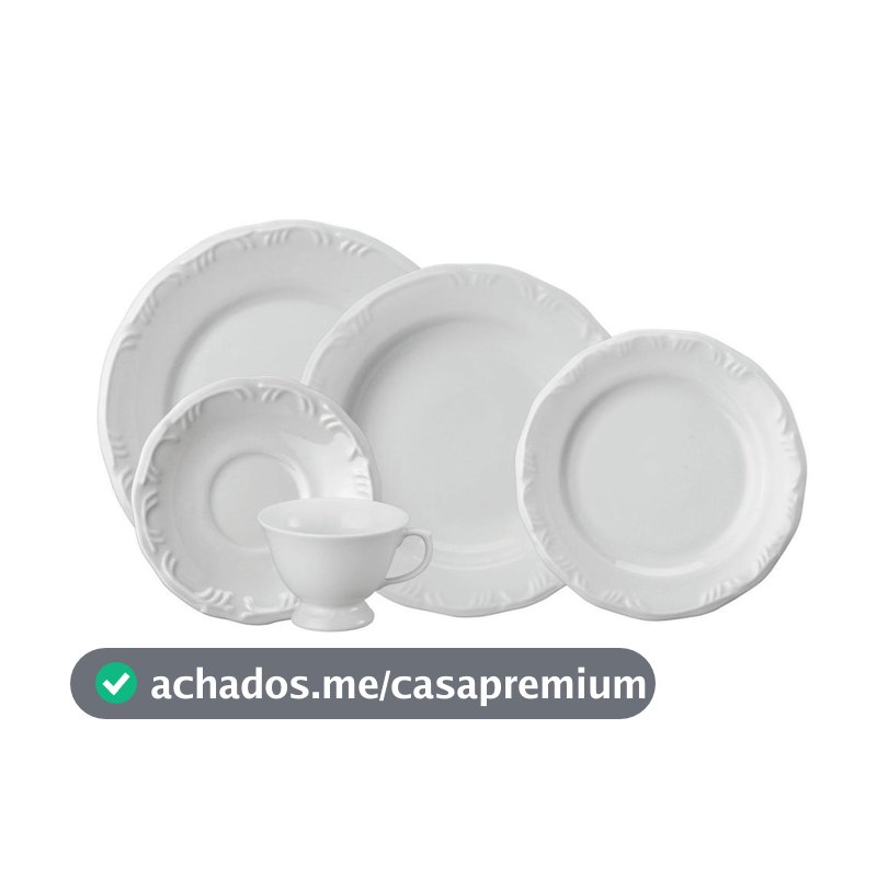 Jogo de Jantar 20 Peças Chá Pomerode Porcelana Schmidt