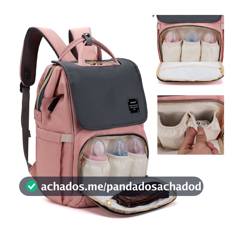 Bolsa Maternidade Lequeen Mochila Bebê Resistente Fashion