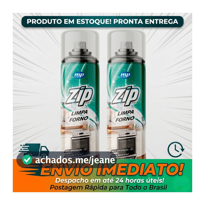 Espuma Limpa Air Fryer Forno Fogão  Remove Gordura Spray Zip 300ml My Place