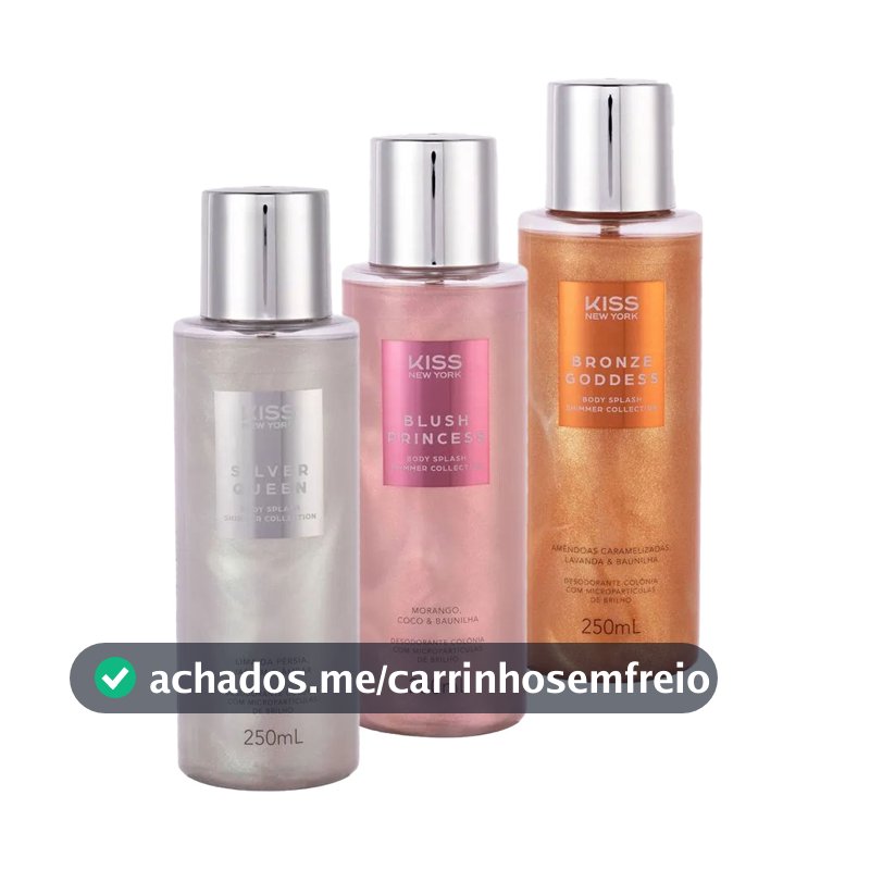 Body Splash Kiss New York Shimmer 250ml