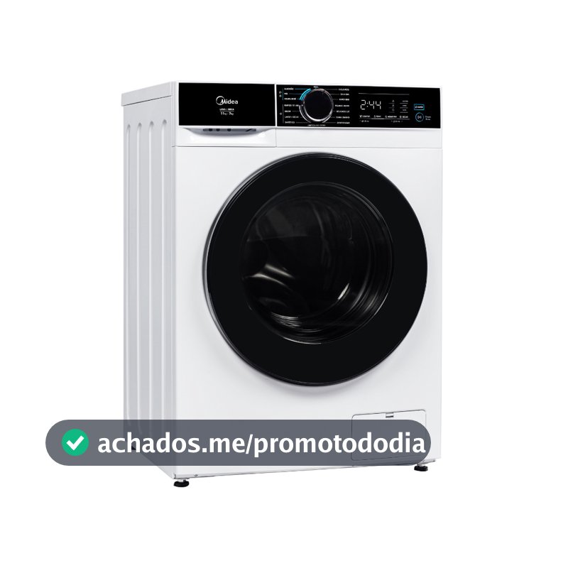 Lava e Seca Midea 11kg Inverter Ciclo Pets MFA01D110B 16 Programas Branca