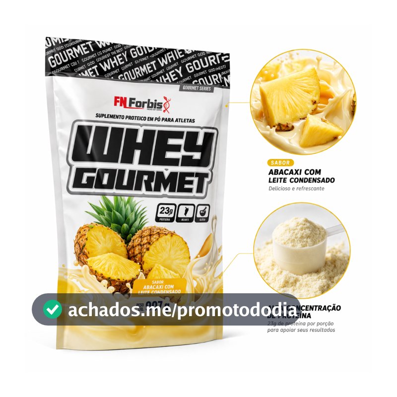 Whey Protein Gourmet Fn Forbis Refil 907g ZERO ADIÇÃO DE AÇÚCARES Escolha seu Sabor