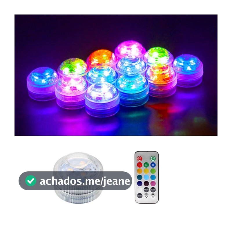 Led Colorido Lâmpada Do Tanque De Peixes À Prova Dwaterproof Água Controle Remoto Vela Mergulho Luzes Luz Para Aquário