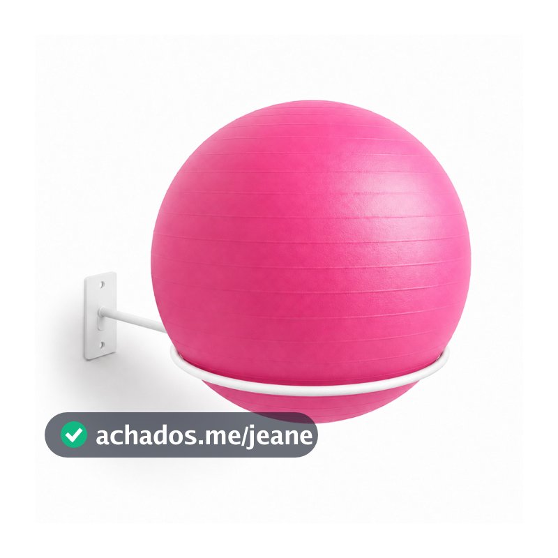 Suporte Bola Pilates Ou Suiça + Parafuso E Buchas Reforçado