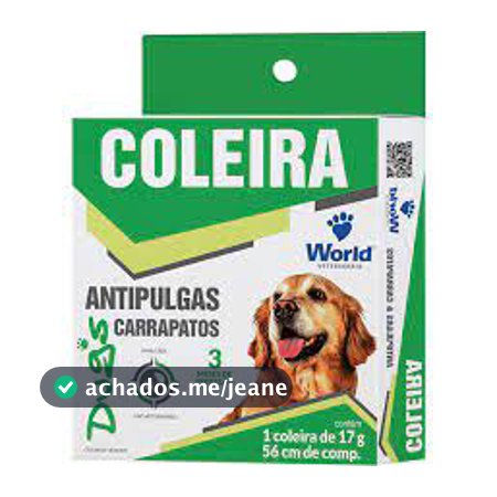 Coleira Antiparasitária Dugs Antipulgas e Carrapatos 17gr