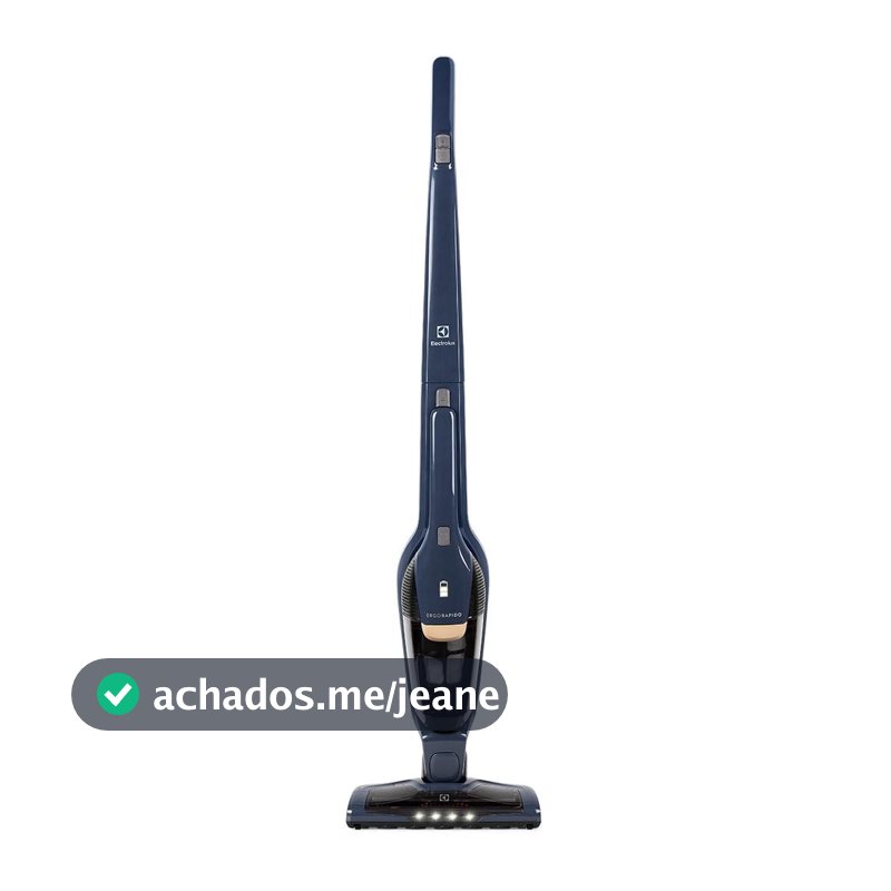 Aspirador de Pó Vertical Sem Fio Electrolux Ergorapido 2 em 1 Luz LED até 35 min Azul (ERG25N)
