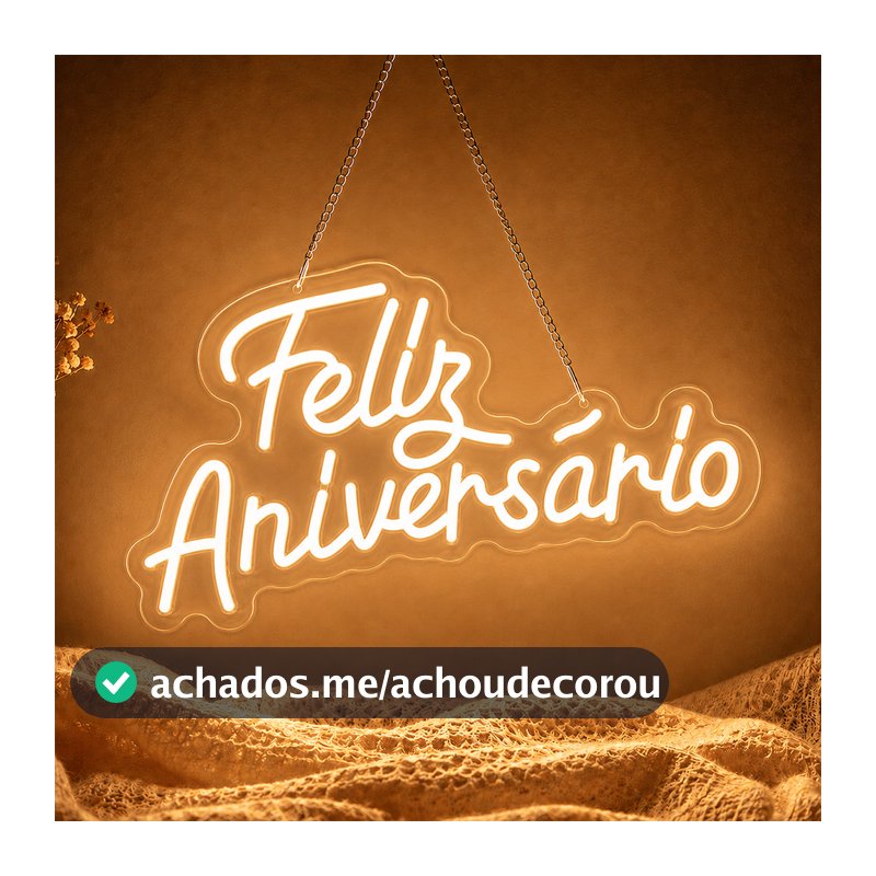 Happy Birthday Placa Luminosa Personalizada Decoração de Aniversário Luz LED Acrílico Silicone Para Festa Parede