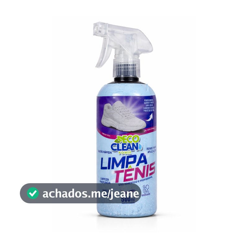 Limpa Tênis Spray Eco Clean Power Limpeza Profunda 500ml