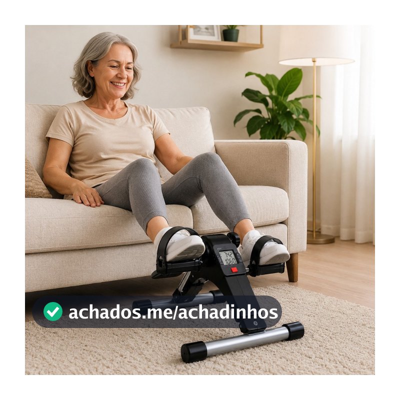 Mini Bike Ergometrica Cicloergometro Pedalinho Perna Braço Fisioterapia Monitor Lcd Idoso