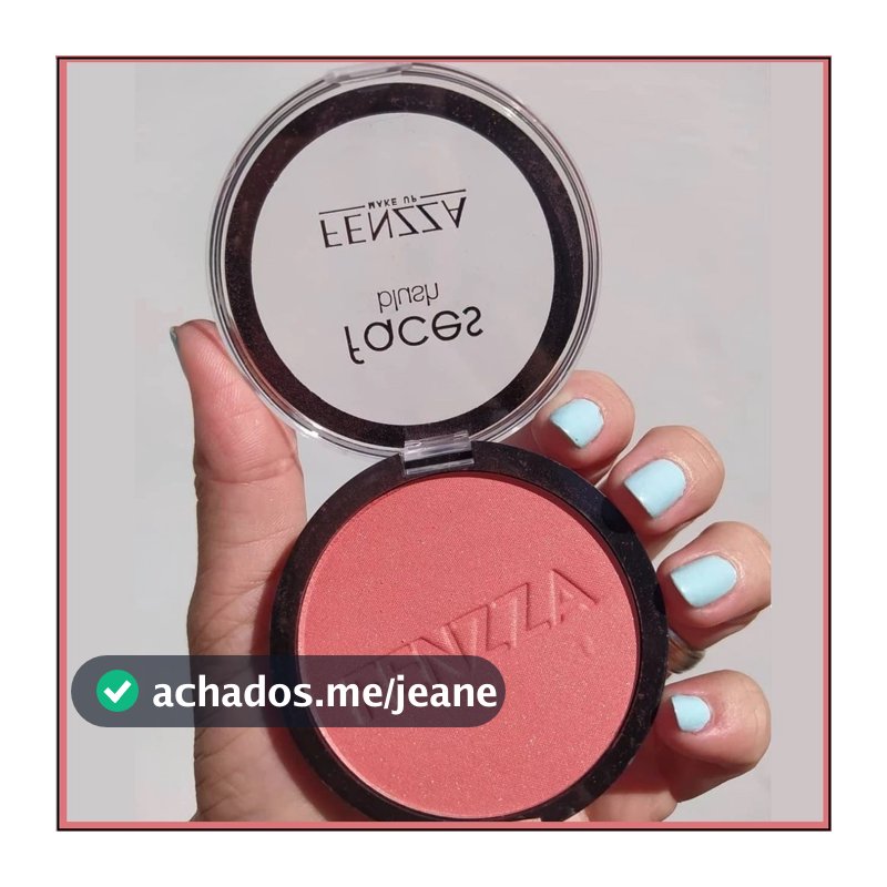 Blush Faces Fenzza - Textura Finissima e Mega Pigmentado Cor 3 - Micro Particulas de Brilho