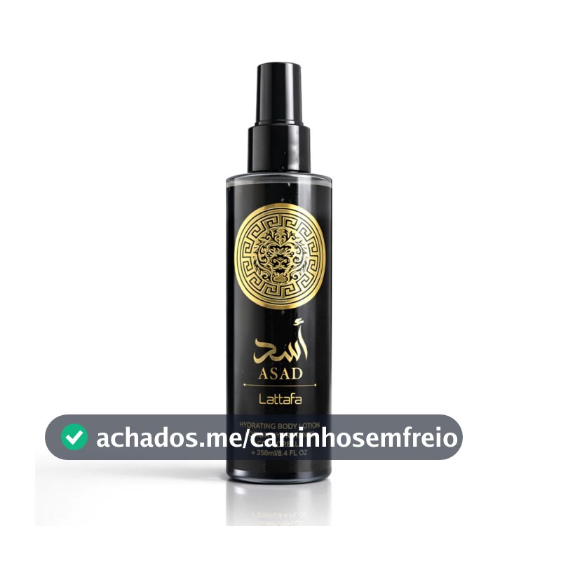 Body Splash Árabe Asad Masculino 250ml Inspirado no Asad Lattafa