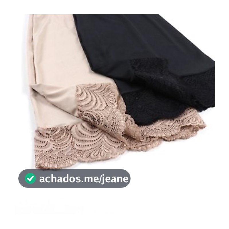 kit 3 Anagua Saia Saiote Feminino Renda Moda Senhora Segunda Pele