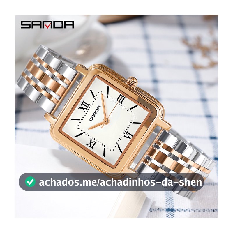 Sanda Relógio De Pulso Feminino Casual Fashion/Quartz À Prova D'água De Cano Alto 1103-2