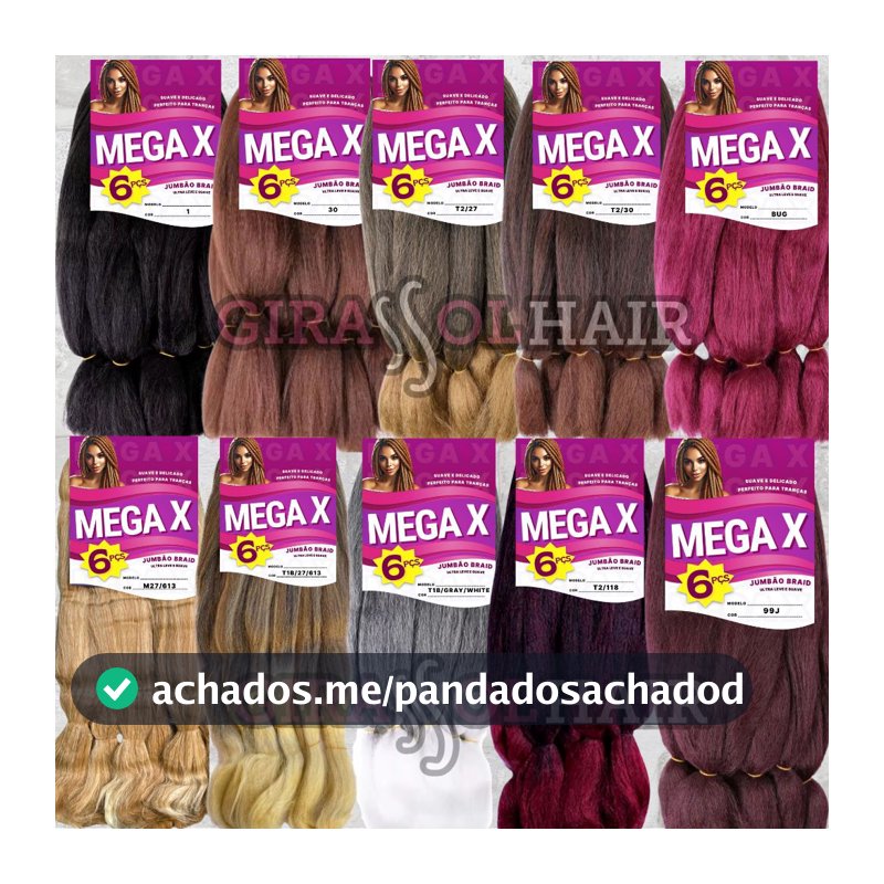 Cabelo Super Jumbão MEGA X 400 gramas - Jumbo para Trança