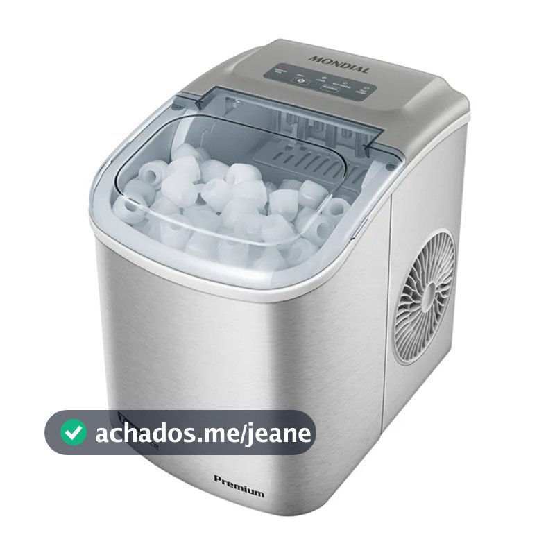 Máquina de Gelo 12 kg Turbo Ice Premium cinza MG-12-GI Mondial