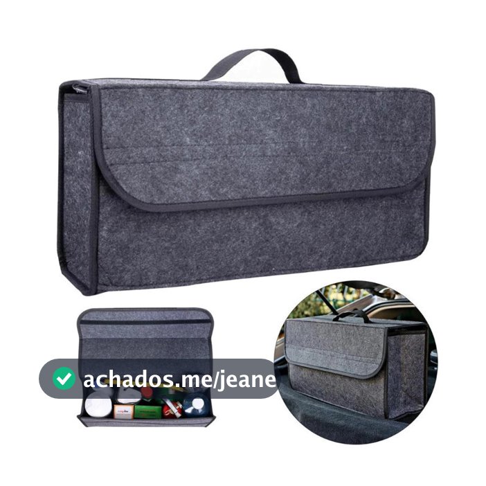 Bolsa de Armazenamento em Feltro para Porta-Malas do Carro, Organizador de Ferramentas e Acessórios Automotivos