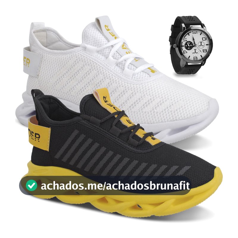 Kit 2 Tênis Masculino Header Infinite Mais Vendido Barato + Relógio