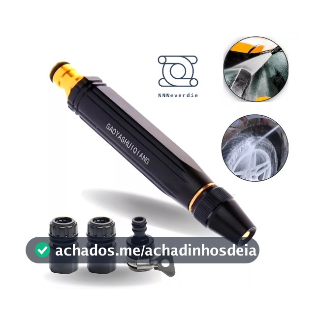Bico Alta Pressao Para Mangueiras Com Tres Tipos De Jato
