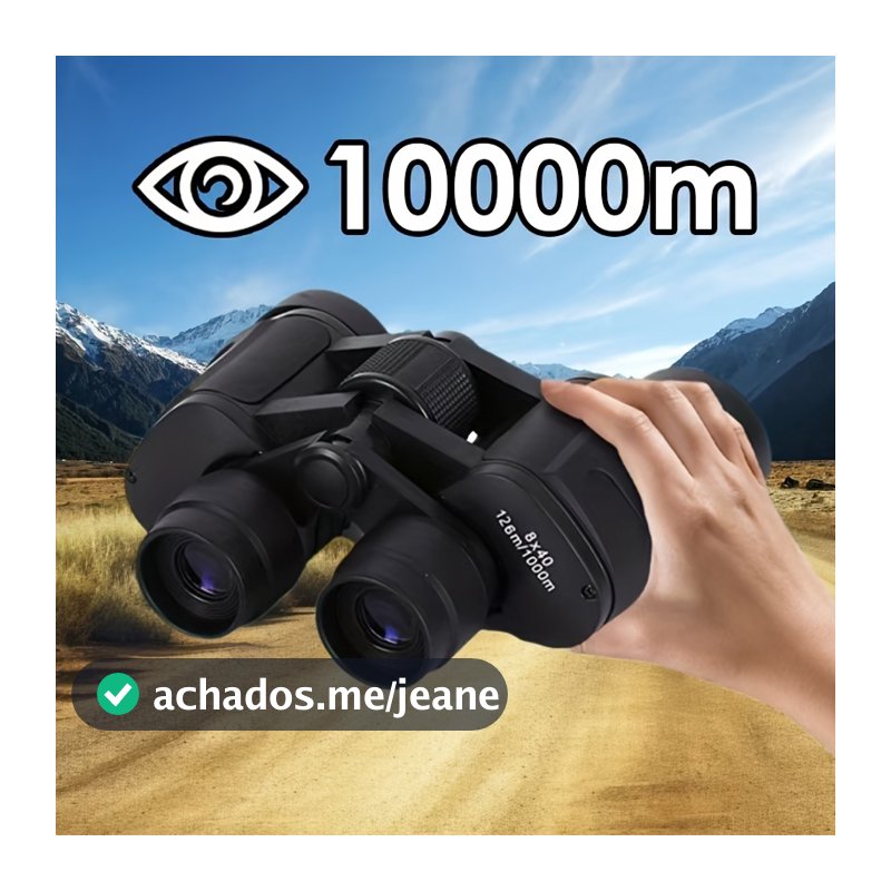 Binoculos Profissional 20x50 Emborrachado Longo Alcance 10KM Modelo 2052