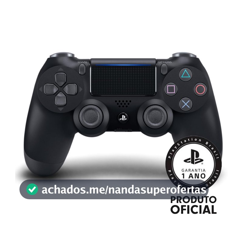 Controle Sony Dualshock 4 PS4 Sem Fio Preto CUH-ZCT2U Original Lacrado
