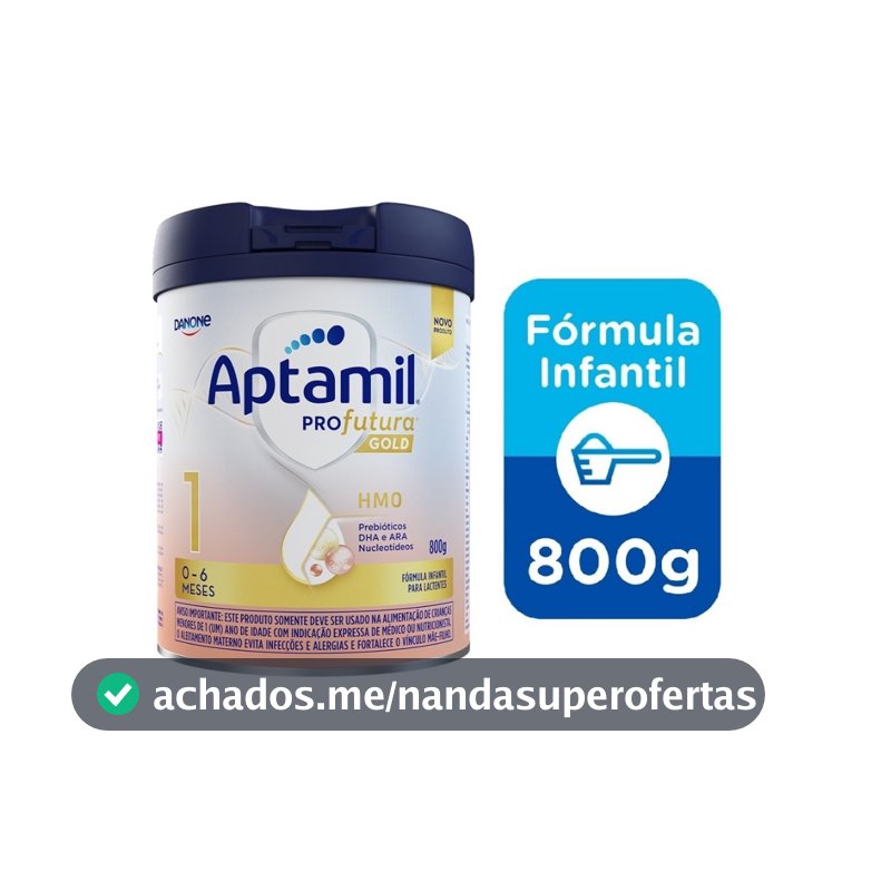 Fórmula Infantil Em Pó Danone Aptamil Gold 1 Lata 800g