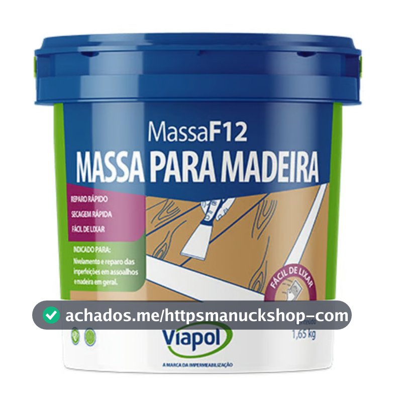 Massa Reparo F-12 Para Madeira 1,65 Kg Viapol