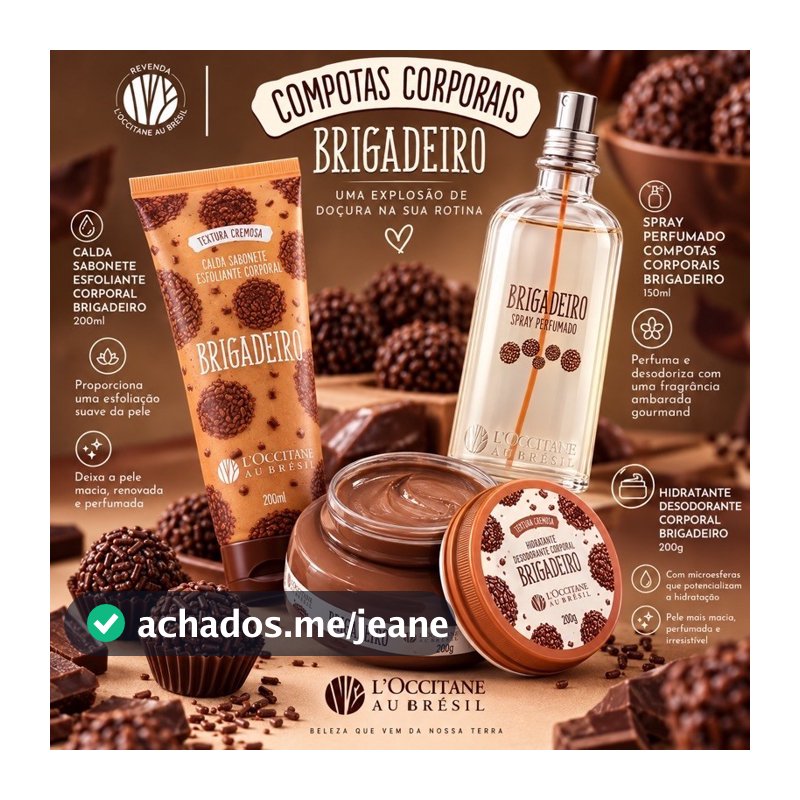🍫 L’Occitane au Brésil Brigadeiro | Escolha sua Variação 🤎