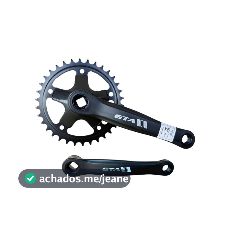 Pedivela Single 170mm Gta De Aço Coroa Fixa 34 Dentes Ponta Quadrada Bike Grau Urbana Mtb aro 26 29