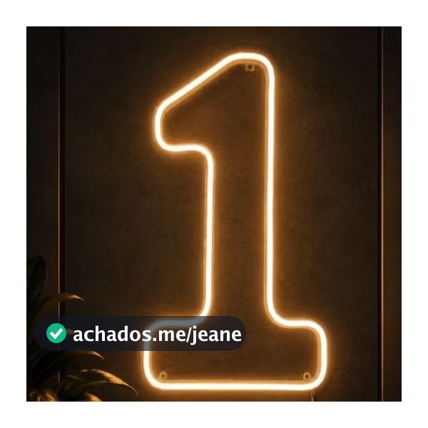 modelo 3 -Número 1 LED Neon 31cm Luminoso,Oferta