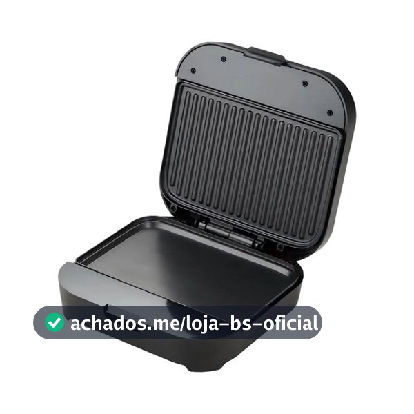 Sanduicheira Eletrica Onistek 800w Aquecimento Rapido Preto 110v ou 220v