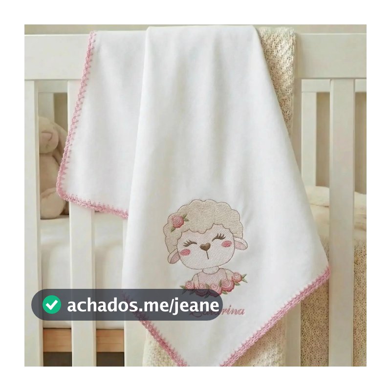 Cueiro Flanelado Bebê 80x80 100% Algodão Personalizado com Nome e Tema