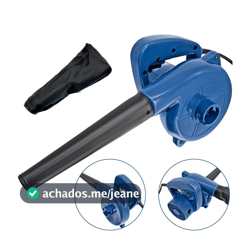Soprador Aspirador Elétrico Folhas Jardim Carro Coletor