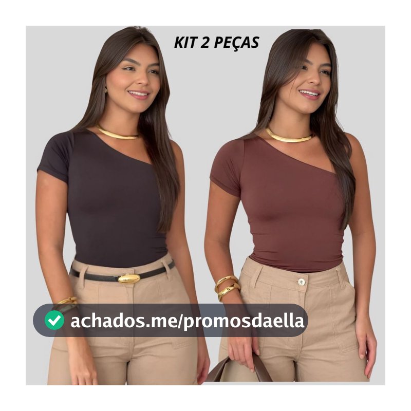 Kit 2 Ou 1 Unidade Blusa Feminina Mula Manca Suplex com Forro – Moda Blogueira Conforto e Estilo