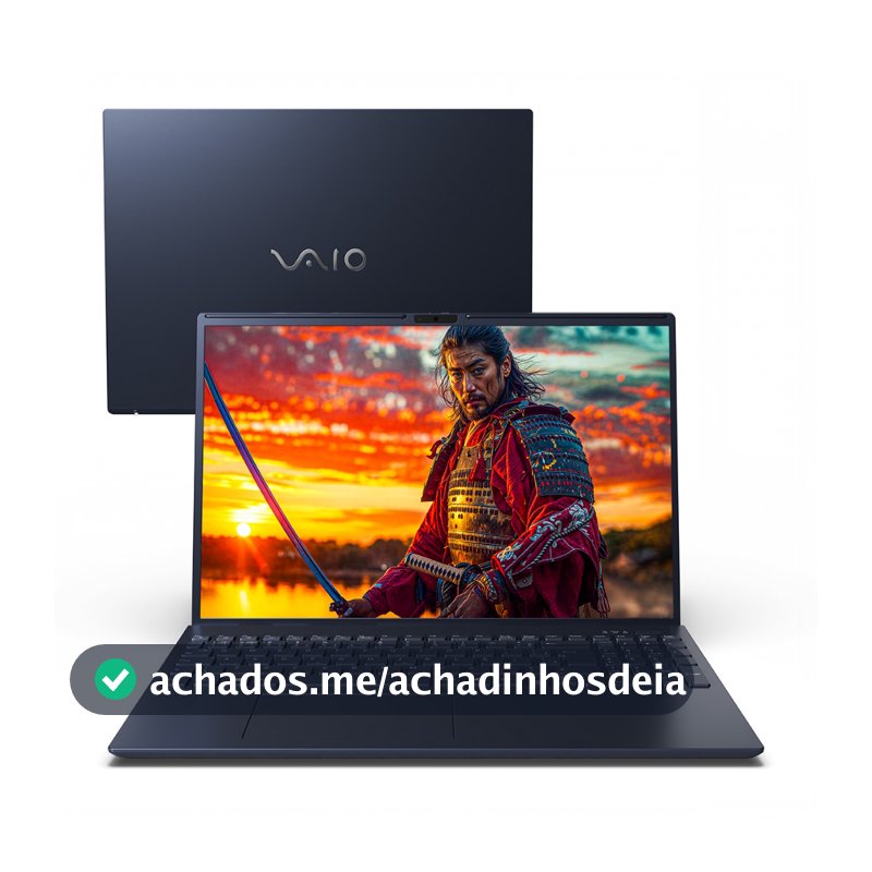 Notebook VAIO FE16 AMD Ryzen 7 5825U, Linux, 8GB RAM 256GB M.2 NVMe 16"  IPS - Cinza Grafite fe 16