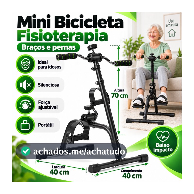 Mini Ciclo Bicicleta Bike Fisioterapia Idosos Braços Pernas Braços Fisioterapia
